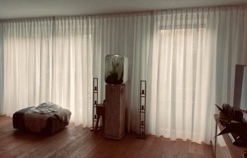 SCHITTERENDE CREME VITRAGES 4 x 175 x 260cm beschikbaar voor biedingen
