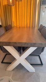 Lynn Leen Bakker Tafel 160x100 cm, Zo goed als nieuw, 150 tot 200 cm, Modern, Vier personen