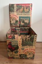 Bijzondere vintage opberg kist, Antiek en Kunst, Curiosa en Brocante, Ophalen of Verzenden