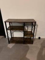 Sidetable kast (keuken) industrieel hout zwart, Huis en Inrichting, Tafels | Sidetables, Ophalen, 50 tot 100 cm, Zo goed als nieuw