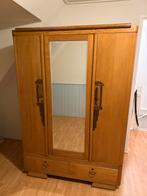 Art Deco Spiegelkast, Huis en Inrichting, Kasten | Kledingkasten, Ophalen, Gebruikt, 100 tot 150 cm, Eikenhout