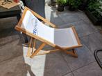 Canvas ligstoel, Tuin en Terras, Ophalen, Nieuw, Hout, Verstelbaar