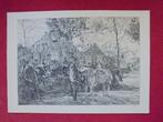 Willem de Zwart.Veemarkt.No.: 3/50 Zeer grote ets., Ophalen of Verzenden
