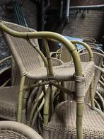 Rotan rieten terras stoelen horeca, Tuin en Terras, Tuinstoelen, Ophalen, Gebruikt, Rotan, Stapelbaar