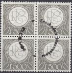 Nederland - Spaarzegel - Rijkspostspaarbank - Blokje van 4, Verzenden, T/m 1940, Gestempeld