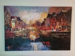 Schilderij de Prinsengracht Willem Haenraets (replica), Antiek en Kunst, Kunst | Schilderijen | Klassiek, Ophalen
