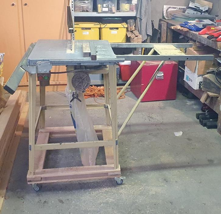 Tafelcirkelzaag Scheppach TKU, Doe-het-zelf en Verbouw, Gereedschap | Zaagmachines, Gebruikt, Cirkelzaag, 1200 watt of meer, 70 mm of meer