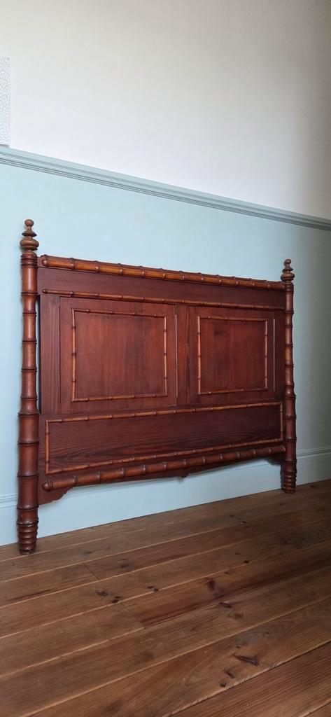 Faux bamboo hoofdbord/ headbord/ achterbord, Antiek en Kunst, Antiek | Meubels | Bedden, Ophalen