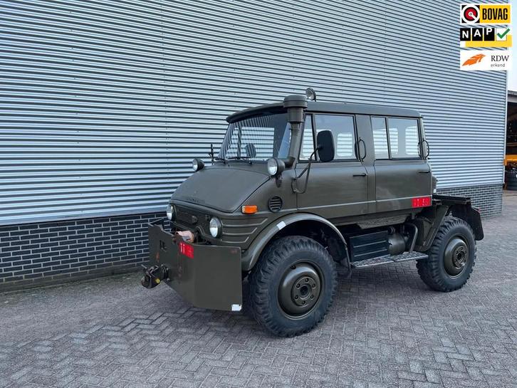 Mercedes-Benz Unimog 406 Doka Vliegtuigsleper Nieuwstaat!, Auto's, Bestelauto's, Bedrijf, Te koop, 4x4, Mercedes-Benz, Diesel