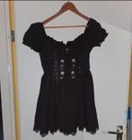 Zwarte gothic vintage jurk maat L, Kleding | Dames, Jurken, Zwart, Maat 42/44 (L), Nieuw, Ophalen of Verzenden