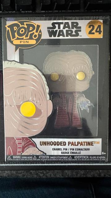 Funko Pop Pin Unhooded Palpatine beschikbaar voor biedingen