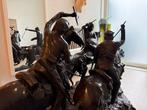 Bronzen Beeld naar Frederic Remington. 1,60 lang - ca 125 kg, Antiek en Kunst, Ophalen