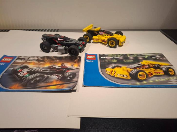 LEGO Racers 8381 & 8382 - Complete Sets met boekjes, Kinderen en Baby's, Speelgoed | Duplo en Lego, Zo goed als nieuw, Lego, Complete set