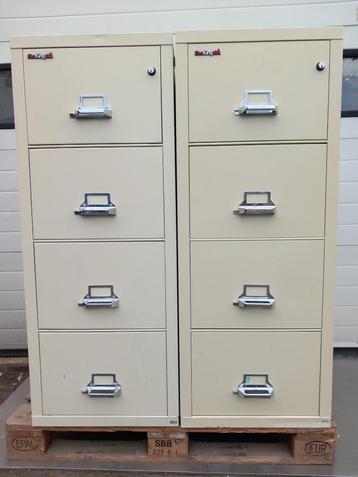 5 Fire King brandwerende ladekasten beschikbaar voor biedingen