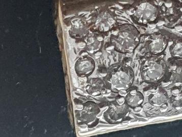 Super vette 18 kr gouden ring 750 gekeurd ruim 1crt briljant beschikbaar voor biedingen