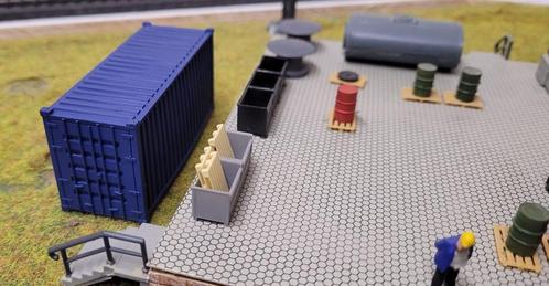 3D Print H0 20 foot shipping container (09), Hobby en Vrije tijd, Modeltreinen | H0, Nieuw, Brug, Tunnel of Gebouw, Gelijkstroom of Wisselstroom