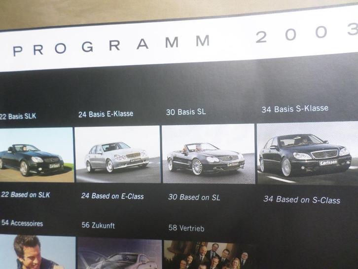 2003 Mercedes E SL SLK Lorinser uitgebreide brochure met DVD, Boeken, Auto's | Folders en Tijdschriften, Zo goed als nieuw, Mercedes