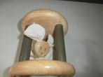 Rammelaar hout babyspeelgoed bellen spiegel tiamo collection, Ophalen of Verzenden, Zo goed als nieuw, Rij- of Hobbelspeelgoed
