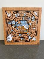 Ganzenbord van hout (compleet), Hobby en Vrije tijd, Gezelschapsspellen | Bordspellen, Een of twee spelers, Ophalen of Verzenden