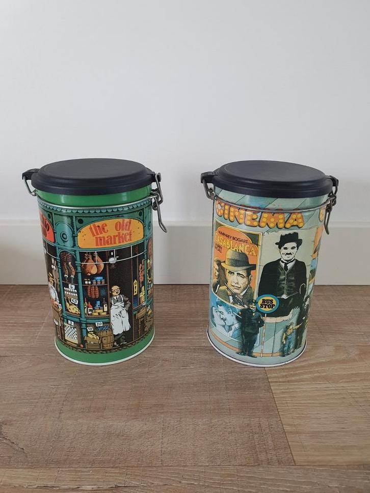 Zeldzame antieke Italiaanse koffieblikken bakeliete deksel, Verzamelen, Blikken, Zo goed als nieuw, Overige, Ophalen of Verzenden