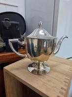 Verzilverde theepot met deksel, Antiek en Kunst, Ophalen of Verzenden