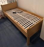 Elektrisch verstelbaar 1-persoons bed, Ophalen, Eenpersoons, Bruin, 210 cm