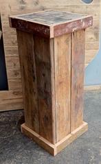 Pilaar zuil plantentafel tuin entree gerecycled hout, Ophalen