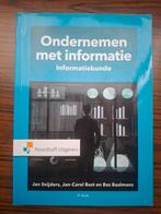 Ondernemen met Informatiekunde - 9e druk, Boeken, Informatica en Computer, Ophalen of Verzenden, Zo goed als nieuw, Vakgebied of Industrie