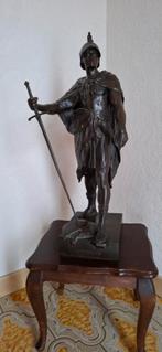 Bronzen beeld Le Devoir | E.Picault, Antiek en Kunst, Kunst | Beelden en Houtsnijwerken, Ophalen of Verzenden