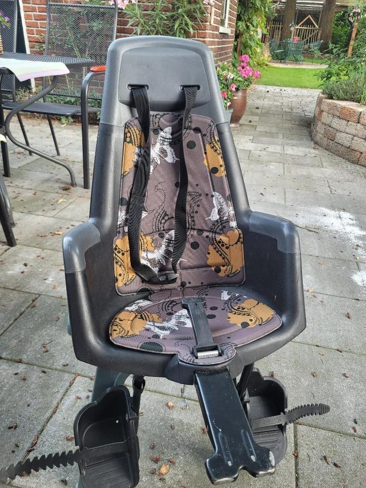 Fiets achterzitje, Fietsen en Brommers, Fietsaccessoires | Fietsstoeltjes, Gebruikt, Achterzitje, 9 t/m 18 kg, Voetsteuntjes, Ophalen