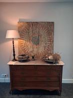 Uniek houten wandpaneel 100x100 uit India, Antiek en Kunst, Ophalen of Verzenden