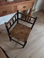 Antieke Hoekstoel met Gedraaid Hout en Touwzitting, Antiek en Kunst, Antiek | Meubels | Stoelen en Banken, Ophalen