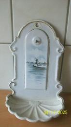 Antiek emaille zeepbakje met mooi decor, Ophalen of Verzenden