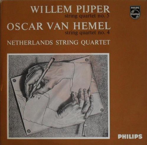 Willem Pijper Oscar van Hemel  Netherlands String Quartet, Cd's en Dvd's, Vinyl | Klassiek, Zo goed als nieuw, Kamermuziek, Ophalen of Verzenden