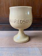 Maredsous bierglas trappist abdij beker keramiek, Verzamelen, Biermerken, Ophalen of Verzenden, Zo goed als nieuw, Glas of Glazen