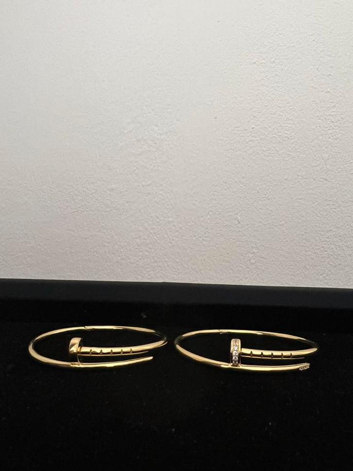 Cartier Juste un Clou Armbanden, Sieraden, Tassen en Uiterlijk, Armbanden, Zo goed als nieuw, Goud, Met edelsteen, Ophalen of Verzenden