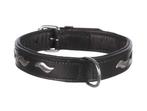 TRIXIE Active Halsband Leder Zwart M-L Nek 42-48 cm KOOPJE!, Ophalen of Verzenden, Nieuw