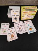 Letterkwartet Maan Roos Vis - Leerzaam Spel!, Ophalen of Verzenden, Gebruikt, Taal en Lezen
