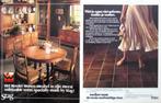34 vintage reclames interieur wonen 72-80 design meubels, Verzenden, Gebruikt