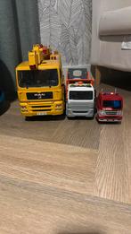 3 vrachtwagens speelgoed, Ophalen, Gebruikt