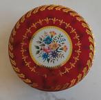 Mooie Ronde Koektrommel met Bloemen, Ophalen of Verzenden, Gebruikt, Koek(jes), Overige merken