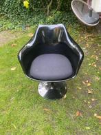 8 Design Tulpstoelen te koop - Hoogglans Zwart, Huis en Inrichting, Stoelen, Ophalen, Kunststof, Gebruikt, Zwart