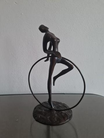 Vintage massief bronzen ballerina ballet beeldje sculptuur beschikbaar voor biedingen