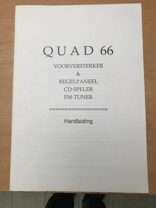 Te koop Gebruiksaanwijzing QUAD 66 voorversterker Nederlands, Audio, Tv en Foto, Overige Audio, Tv en Foto, Zo goed als nieuw