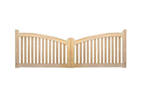 Eiken Toegangspoort IP02 | 3.50m totaal, Tuin en Terras, Tuinpoorten, Nieuw, Draaipoort, Hout, 100 tot 150 cm, 150 tot 200 cm