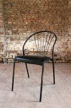 partij Vintage metalen stoelen –  horeca, cafe, bistro, Huis en Inrichting, Stoelen, Metaal, Gebruikt, Zwart, Vintage