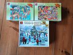 King Puzzels - 3 stuks - 1000 stukjes, Ophalen, 500 t/m 1500 stukjes, Zo goed als nieuw, Legpuzzel