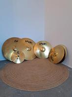 Paiste 101 bekkenset, zeer compleet met stands, Muziek en Instrumenten, Drumstellen en Slagwerk, Ophalen of Verzenden, Gebruikt