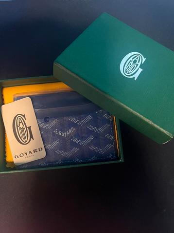 Donkerblauwe goyard cardholder beschikbaar voor biedingen