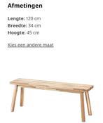 IKEA Skogsta bankje 120cm, Huis en Inrichting, Krukjes, Ophalen of Verzenden, Zo goed als nieuw, Hout
